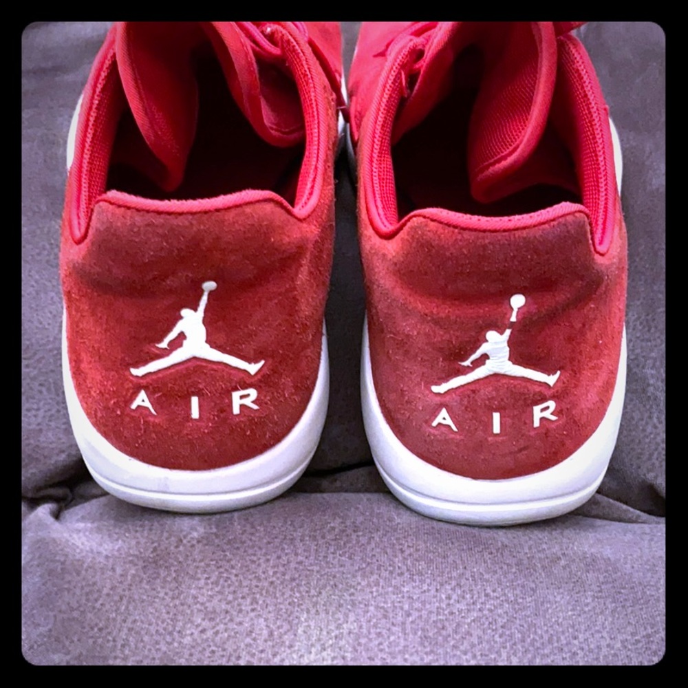 Nike Air Jordan Red Suede Shoes 10.5